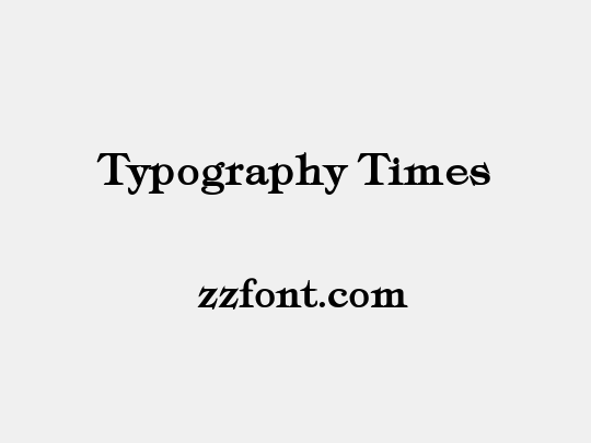 Typography Times