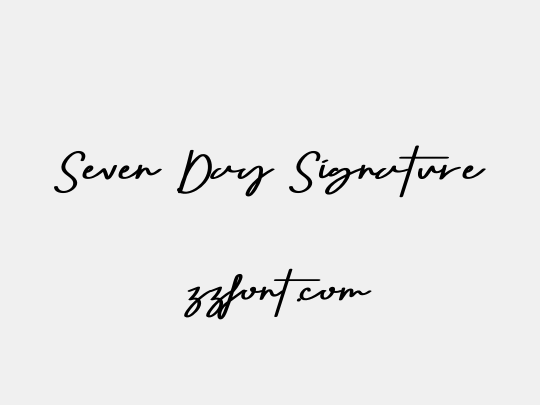 Seven Day Signature