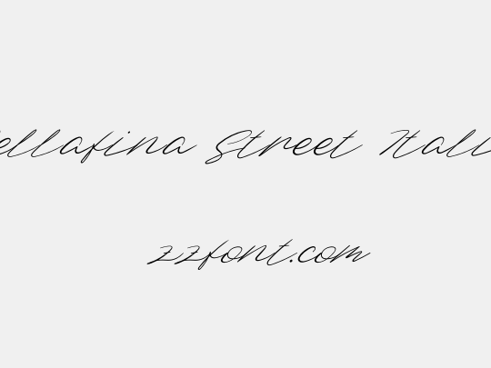 Dellafina Street Italic