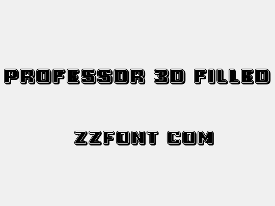 Professor 3D Filled