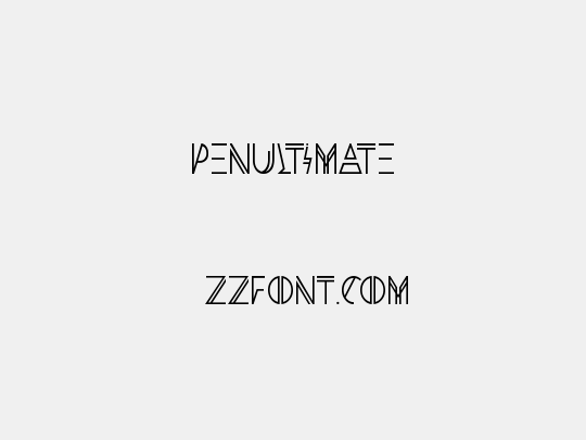 Penultimate