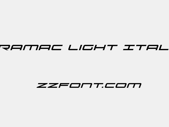 Oramac Light Italic