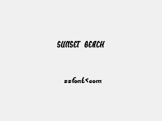 SUNSET BEACH