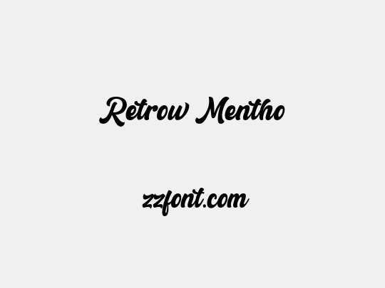 Retrow Mentho