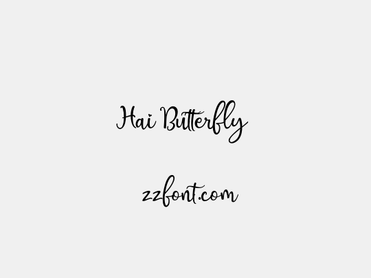 Hai Butterfly