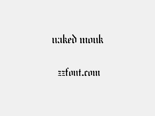 naked monk
