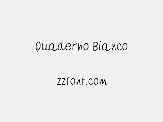 Quaderno Bianco