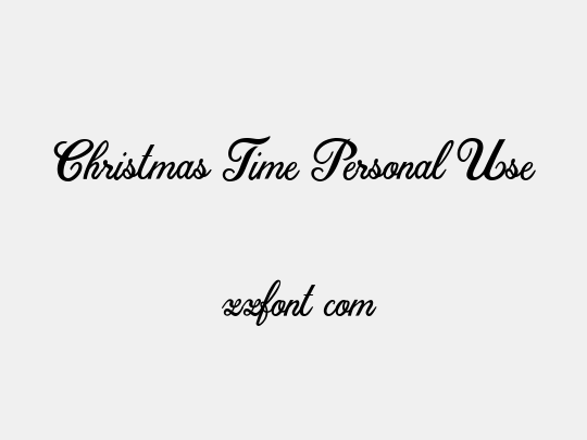 Christmas Time Personal Use