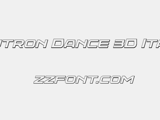 Neutron Dance 3D Italic
