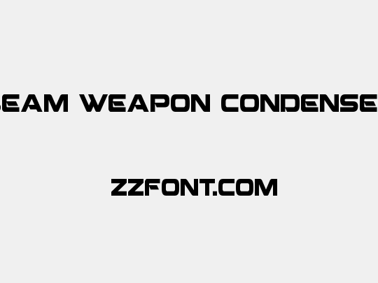 Beam Weapon Condensed