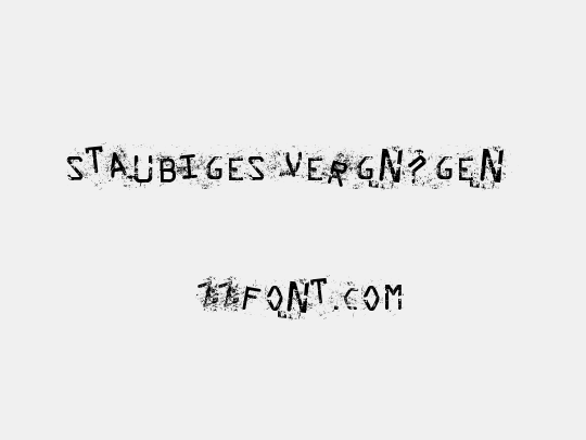 Staubiges Vergn?gen