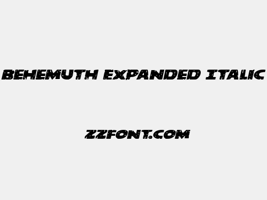 Behemuth Expanded Italic