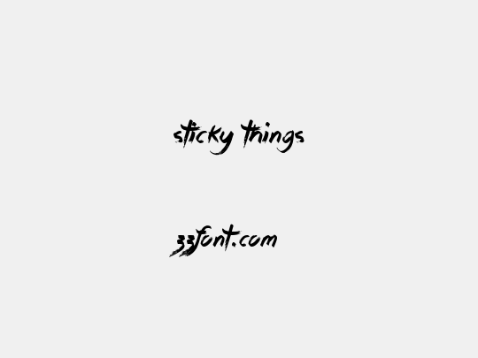 Sticky Things