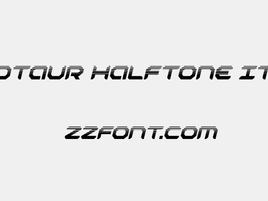 Robotaur Halftone Italic