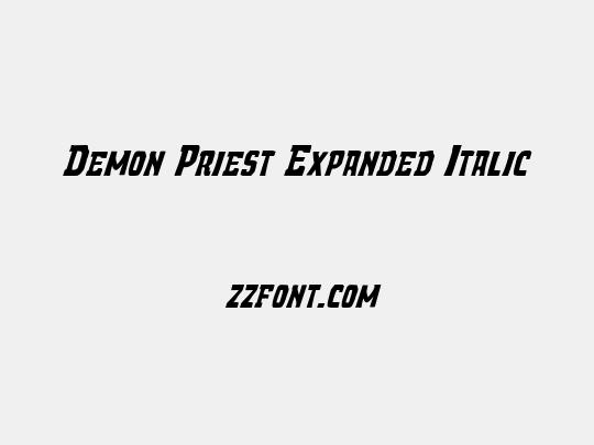 Demon Priest Expanded Italic