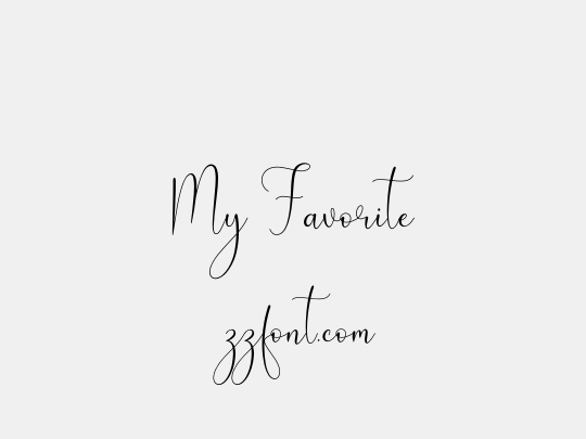 My Favorite
