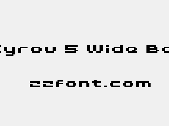 Grixel Kyrou 5 Wide Bold Xtnd