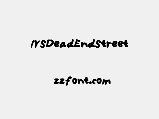 IYSDeadEndStreet