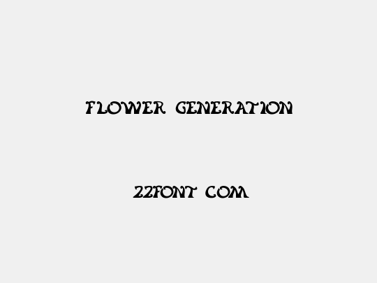 flower generation