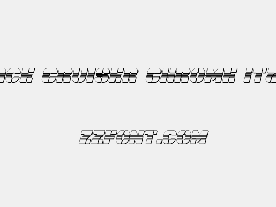 Space Cruiser Chrome Italic