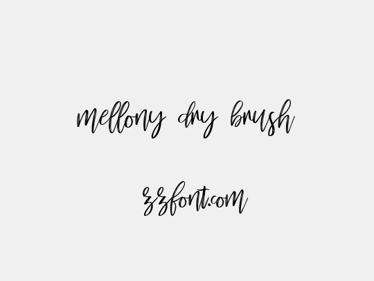 mellony dry brush