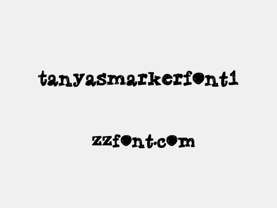 TanyasMarkerFont1