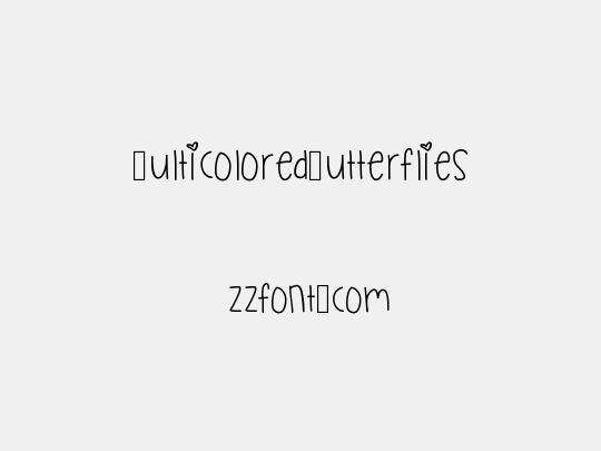 MulticoloredButterflies