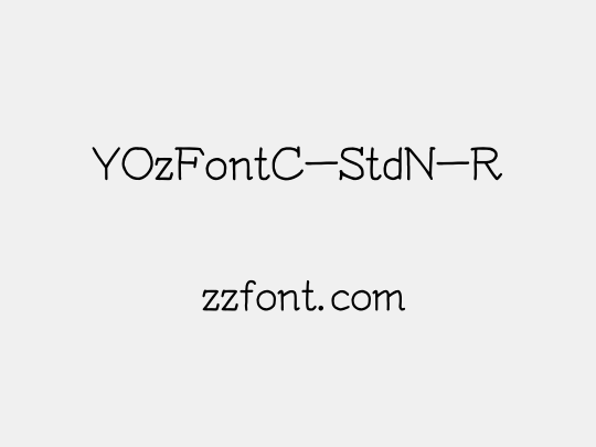 YOzFontC-StdN-R