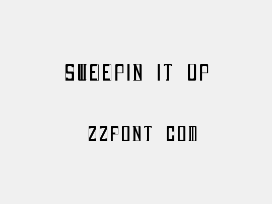 Sweepin It Up