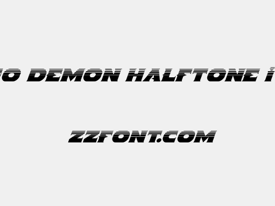Indigo Demon Halftone Italic