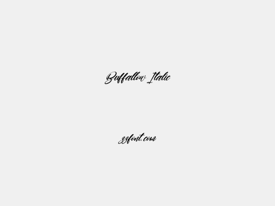 Buffallow Italic
