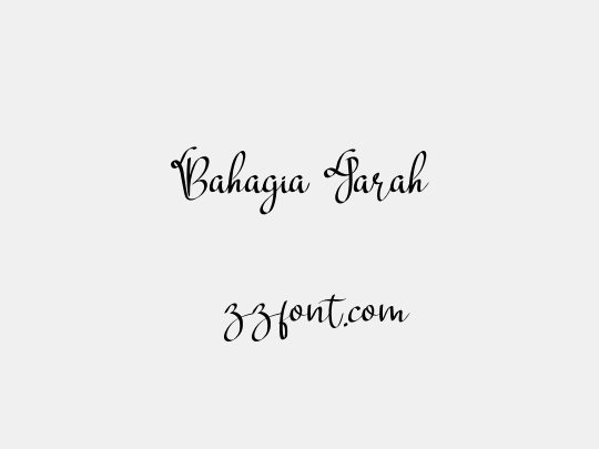 Bahagia Jarah