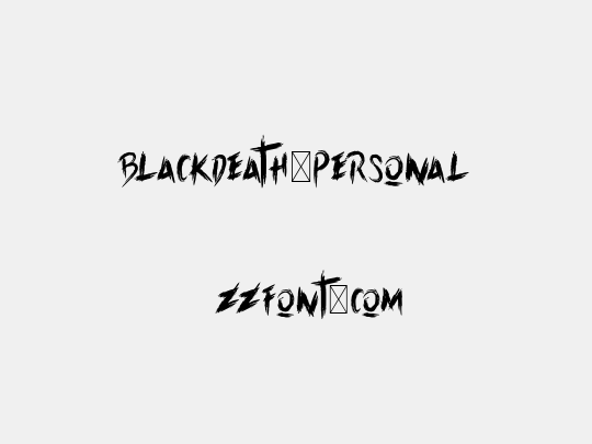 Blackdeath-Personal