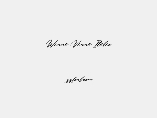 Winne Vinne Italic