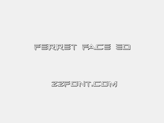 Ferret Face 3D