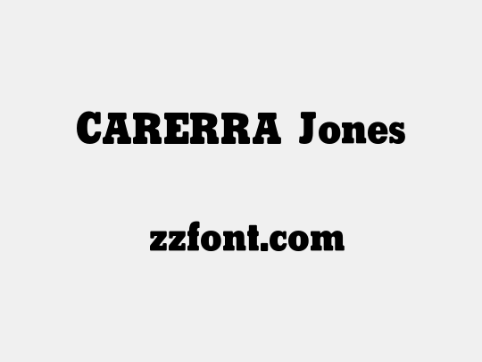 CARERRA Jones
