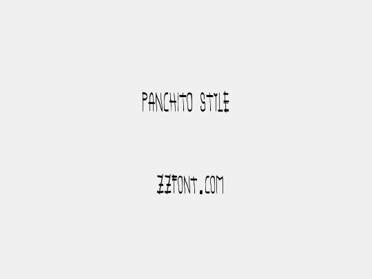 panchito style
