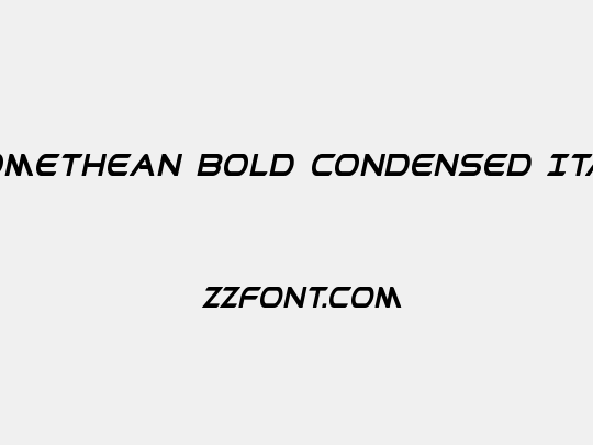 Promethean Bold Condensed Italic