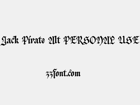 Jack Pirate Alt PERSONAL USE