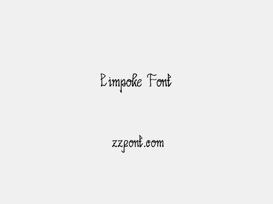 Limpoke Font