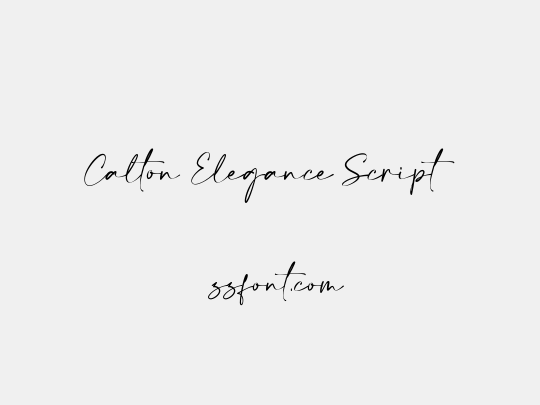Calton Elegance Script