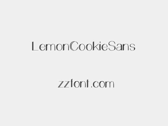 LemonCookieSans