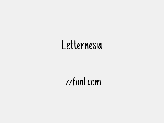 Letternesia