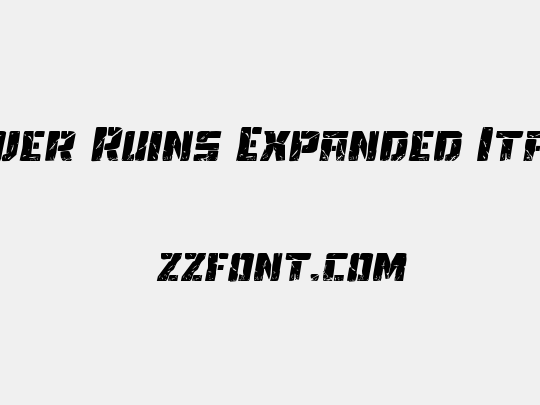 Tower Ruins Expanded Italic