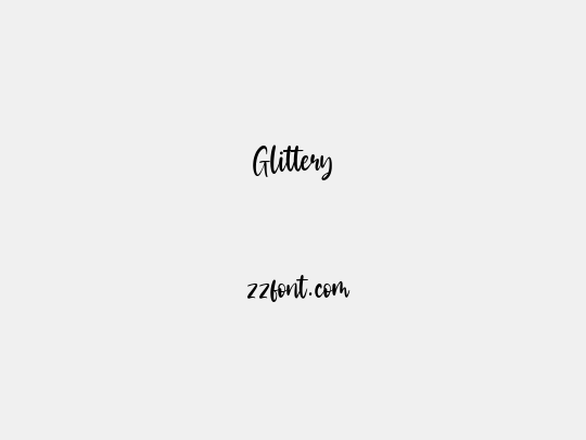 Glittery