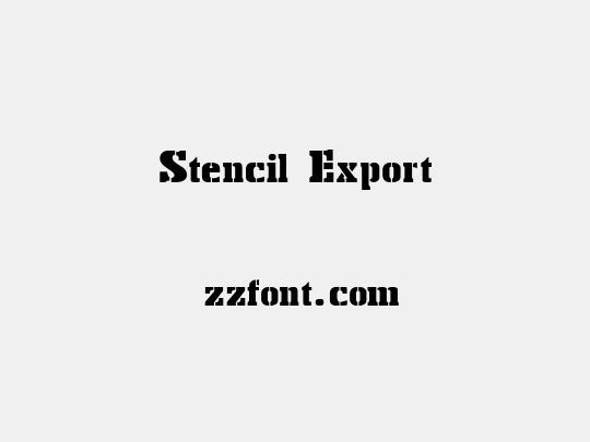 Stencil Export
