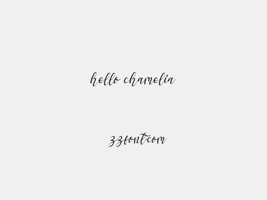 hello chamelia