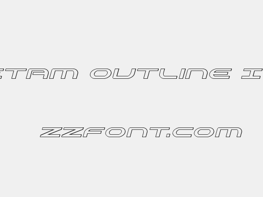 Antietam Outline Italic