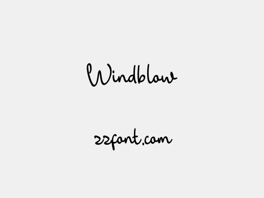 Windblow