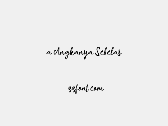 a Angkanya Sebelas